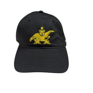 Anheuser-Busch St Louis Brewery Hat Black Gold Eagle Logo H3 Headwear Cap NWOT‎